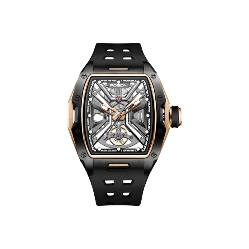 ROSDN Climber's Phantom Collection Automatic Mechanical Movement Watch Men's Watches Black Dial G2710-7