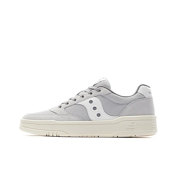 Saucony CROSS JZ Anti Slip Wear Resistant Low Top Casual Shoes Unisex Light Gray-0