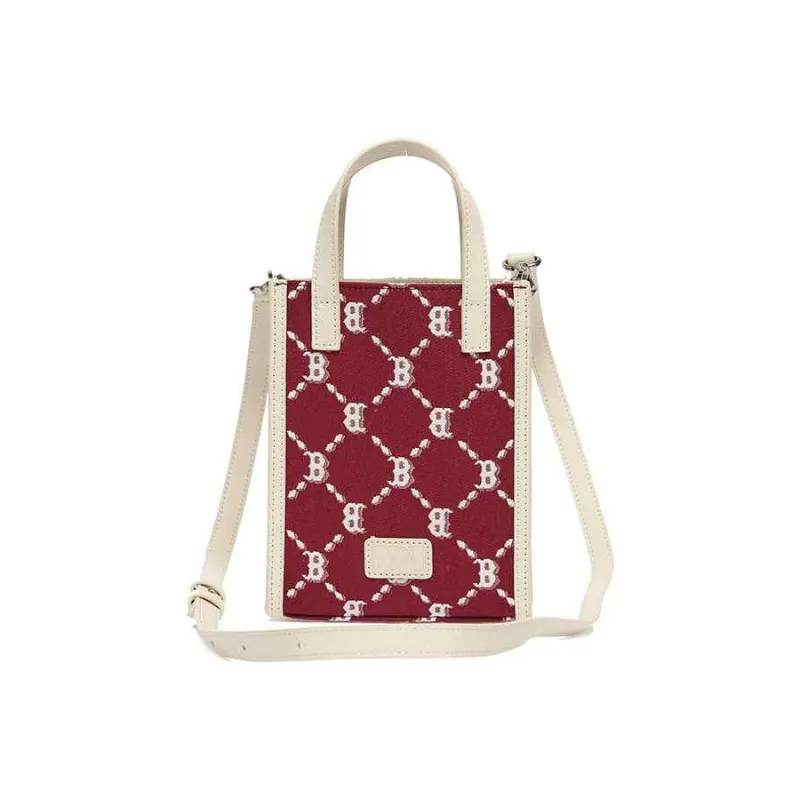 MLB Polyester Tote Bag Shopping Bag Cell Phone Pouch Trunk Bag Handbag Shoulder Bag Crossbody Bag Mini Unisex Red White-1