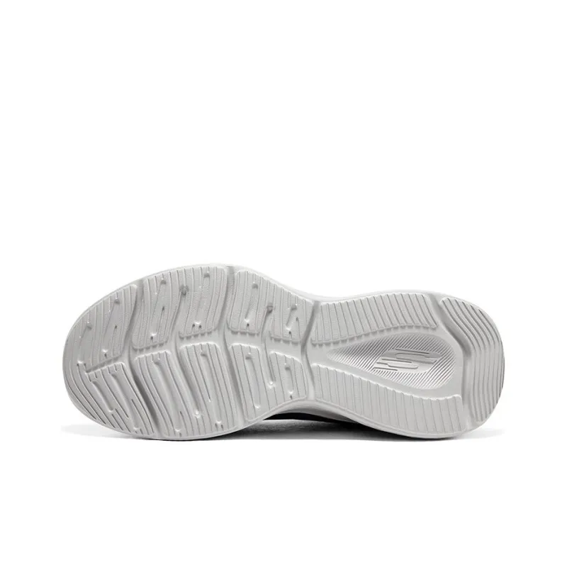 Skechers Anti Slip Wear Resistant Low Top Running Shoes Men's Black White-4