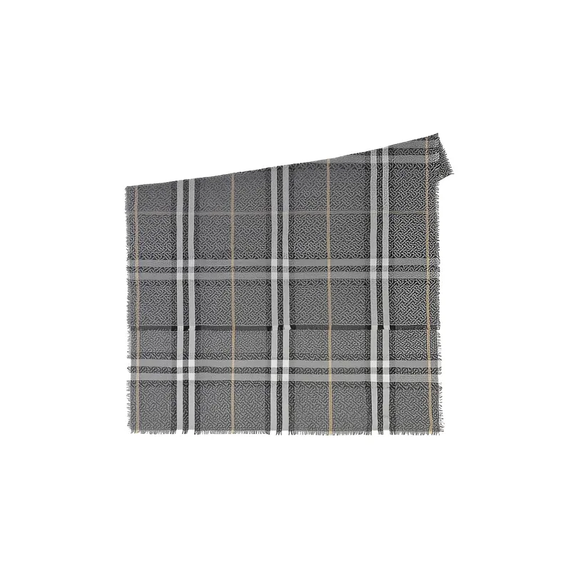 Burberry Knit Scarves Women's Gray-1