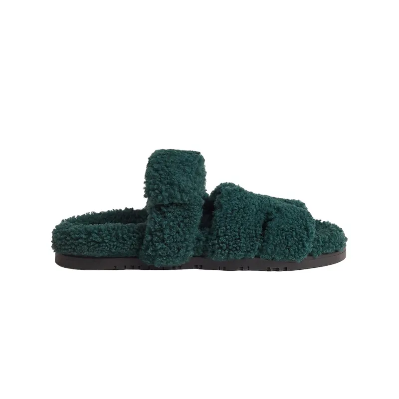 HERMES Chypre Stylish Sandal Women's Green-1