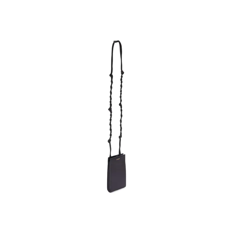 JIL SANDER Calfskin Cell Phone Pouch, Shoulder Bag, Crossbody Bag Women's Black-2