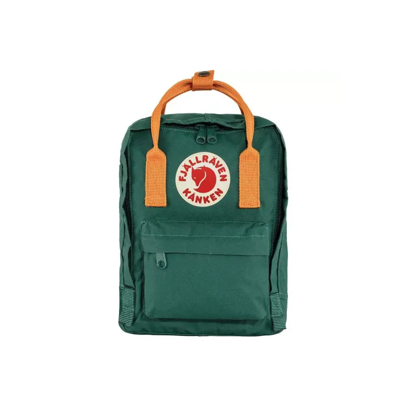 Fjallraven Polypropylene Fiber IPad Bag Backpack Medium Size North Arctic Green/Spicy Orange New Color-0