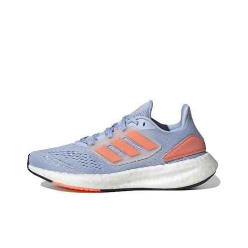 Adidas Pureboost 22 Running Shoes Women's Low-Top Blue/Orange