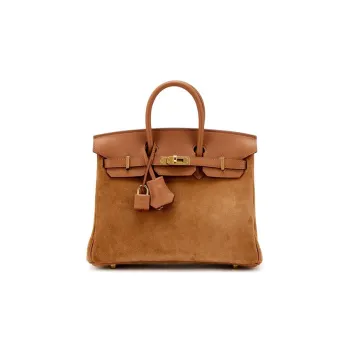 HERMES Birkin Swift With Antelope Skin Birkin Bag Handbag Regular Women's Suede/Gold