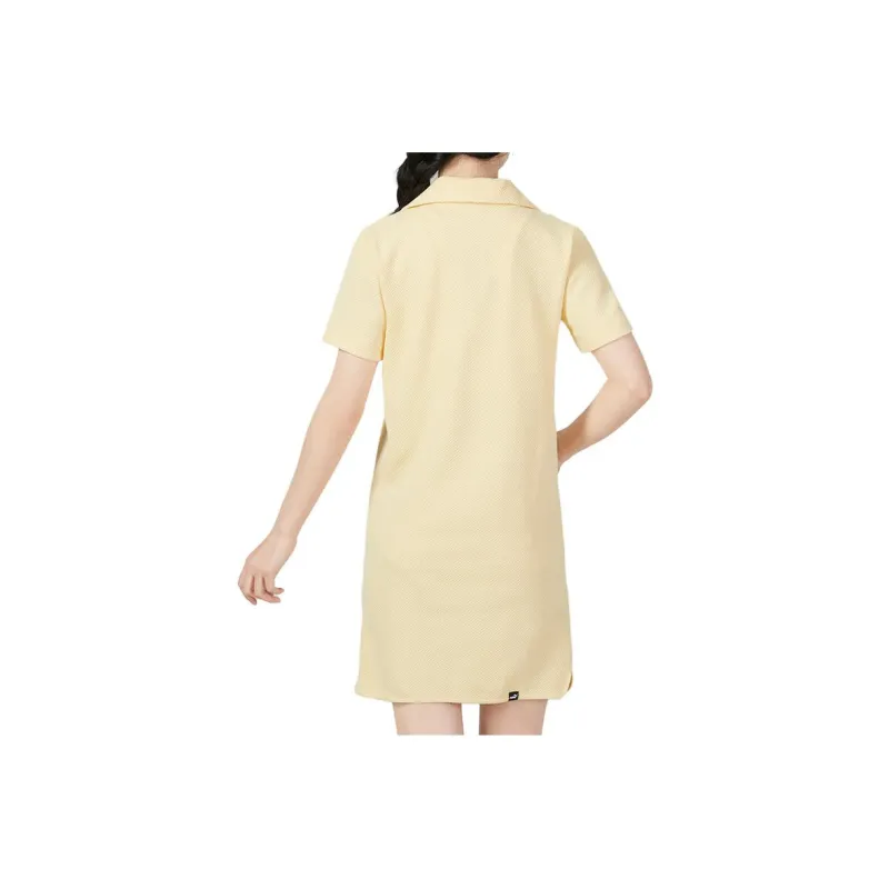 PUMA Short Sleeved Dress Women's Yellow-1
