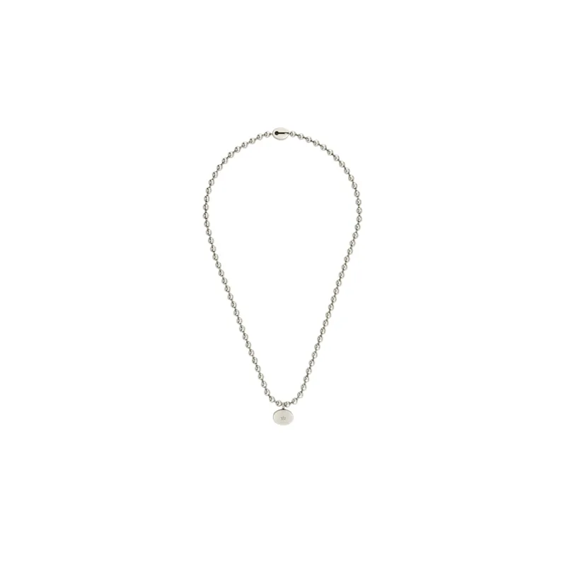 GUCCI 925 Sterling Silver Necklaces Women's Blue-1