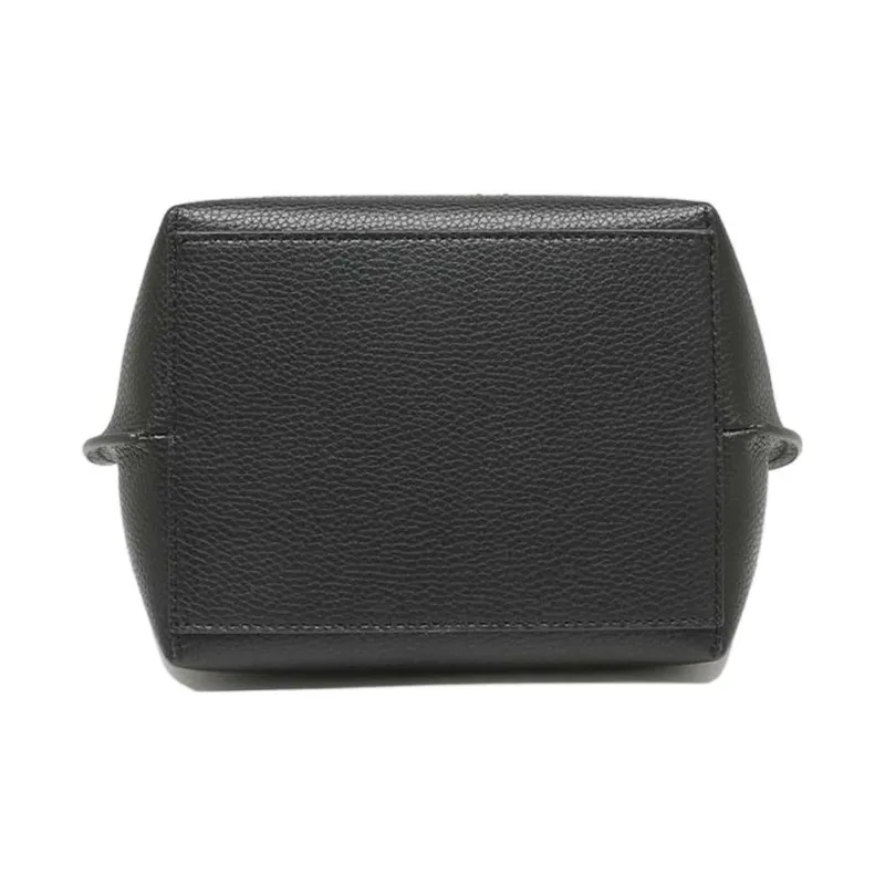 MICHAEL KORS Emilia Cow Leather Bucket Bags Shoulder Bag Crossbody Bag Small Size Women's Pure Black-3