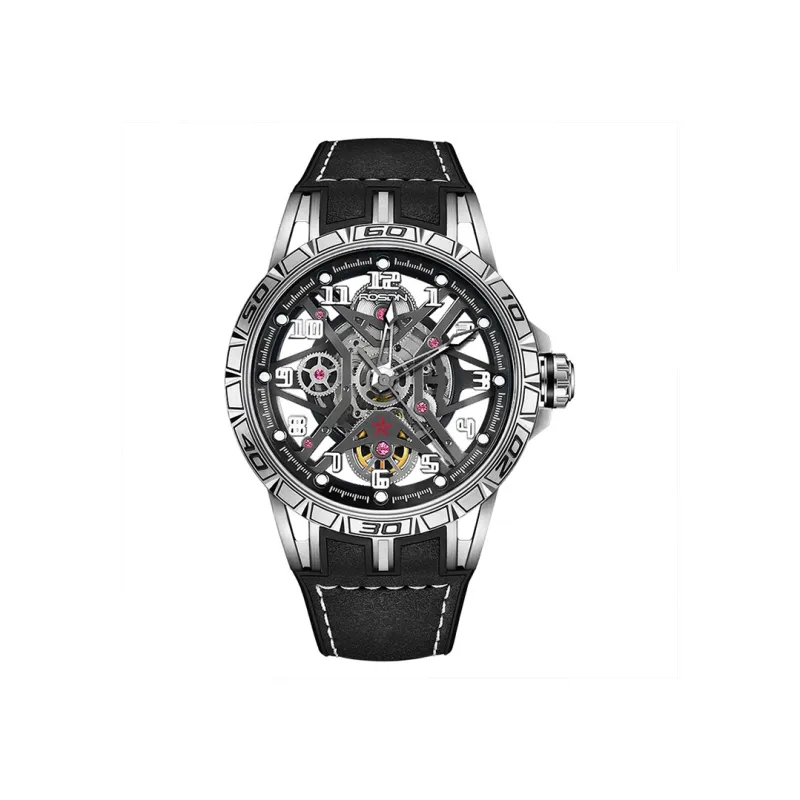 ROSDN Climber Xingji Collection Automatic Mechanical Movement Watch Men's Watches Silver Dial G2711-0