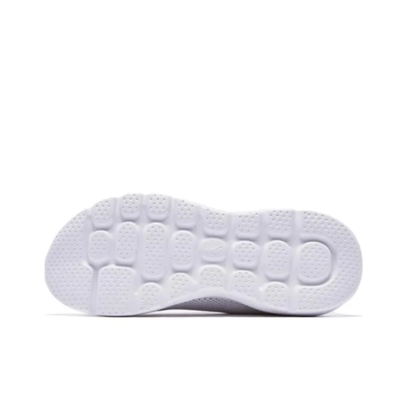 QIAODAN Anti Slip And Wear Resistant Breathable Low Top Running Shoes Men's White-5