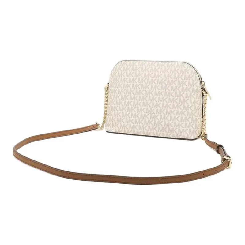 MICHAEL KORS Jet Set Travel PVC Dome Bag Commute Shoulder Bag Crossbody Bag Regular Women's Vanilla White-1