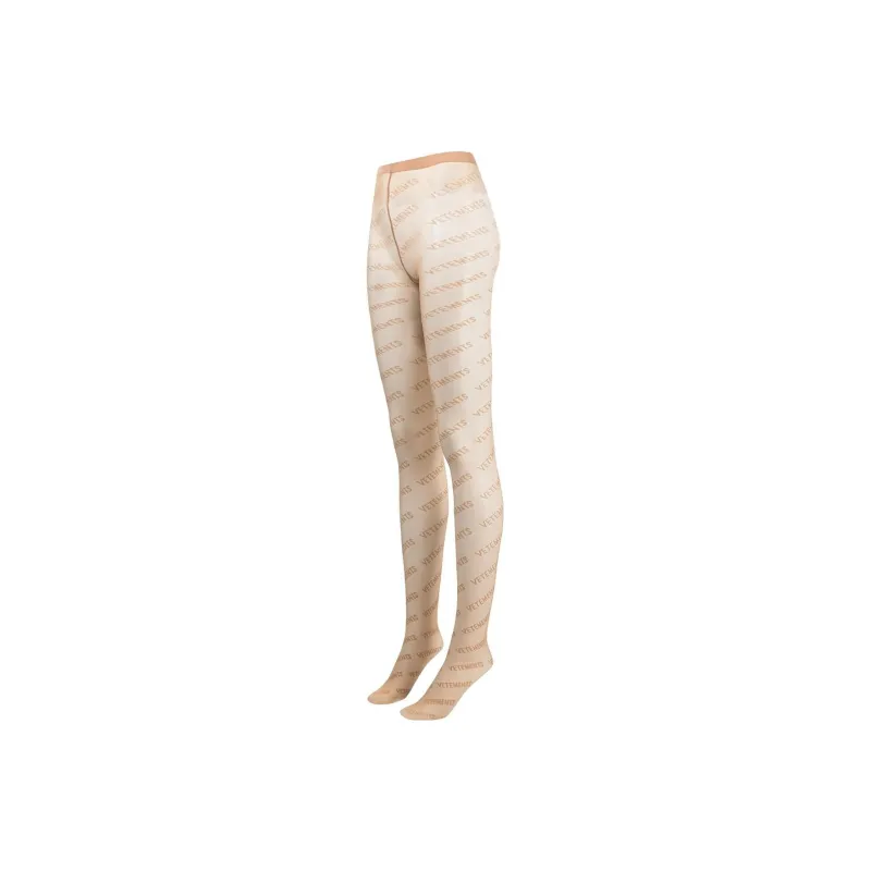Vetements Logo-print Semi-sheer Tights-2