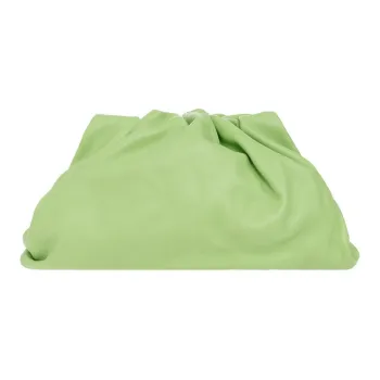 Bottega Veneta POUCH Cloud Bag Cow Leather Clutch Regular Women's Light Green
