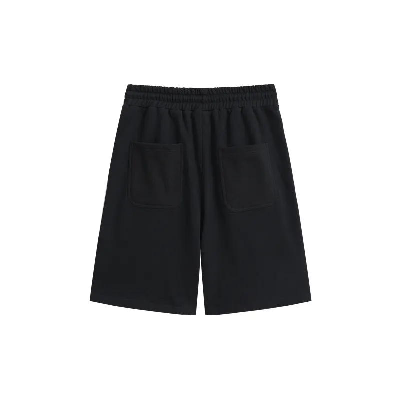 WAITINGWAVE Casual Shorts Unisex Black-1