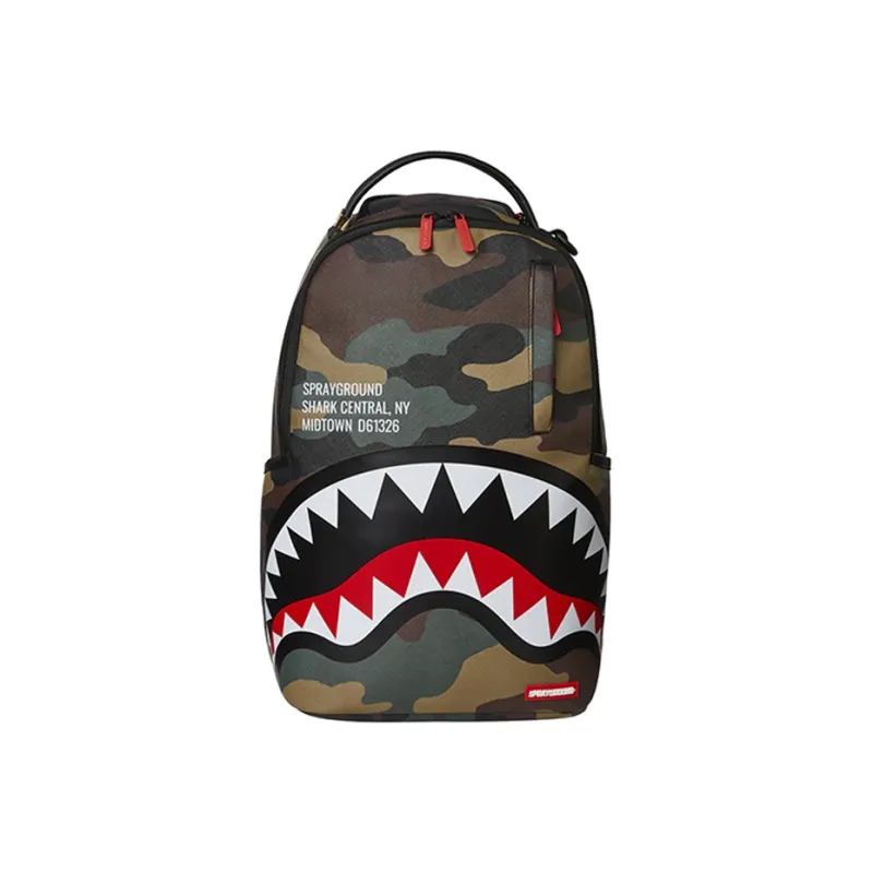 SPRAYGROUND Polyester Backpack Tubas Unisex Army Green-0