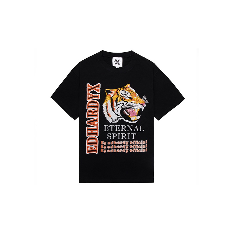 ED HARDY X T-Shirts Unisex Black L - POIZON