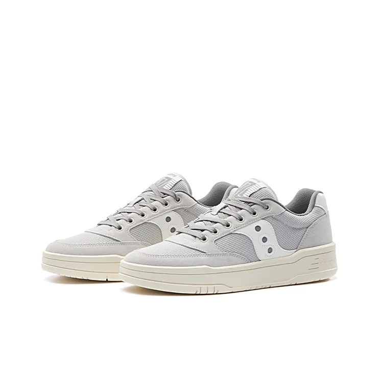 Saucony CROSS JZ Anti Slip Wear Resistant Low Top Casual Shoes Unisex Light Gray-2