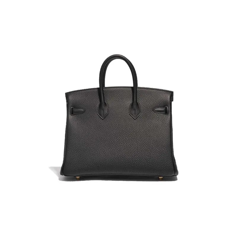HERMES Birkin Togo Calfskin Birkin Bag Handbag 25 Women's Noir Black-4