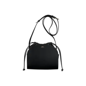 A.P.C Leather Shoulder Bag Crossbody Bag Mini Women's Black