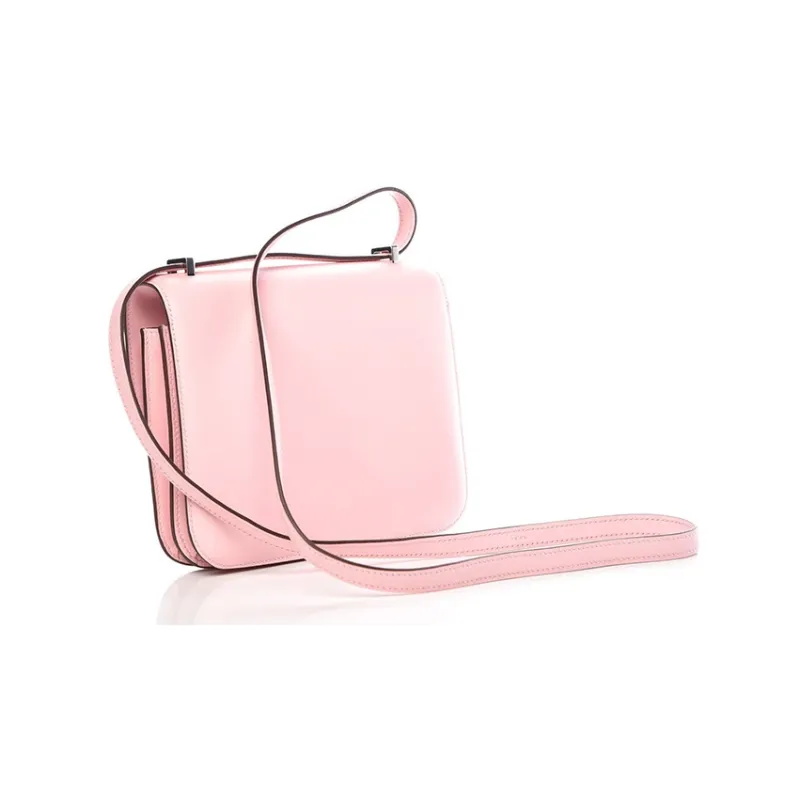 HERMES Constance Goatskin Shoulder Bag Crossbody Bag Mini Women's 3Q Rose Sakura Cherry Blossom Pink-1