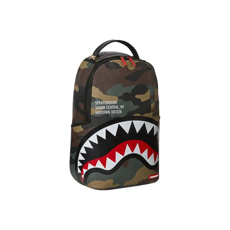 SPRAYGROUND Polyester Backpack Tubas Unisex Army Green-2