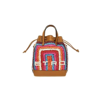 ETRO Crochet Logo Detailed Small Tote Bag