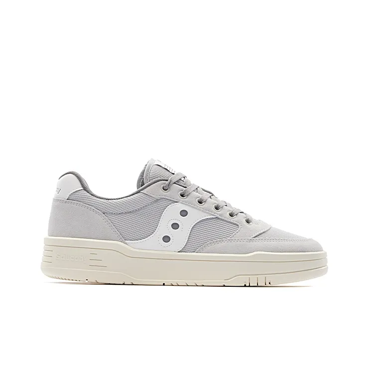 Saucony CROSS JZ Anti Slip Wear Resistant Low Top Casual Shoes Unisex Light Gray-1