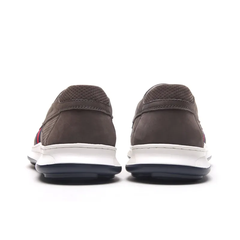 Satchi Casual Leather Shoes Men's Gray-4