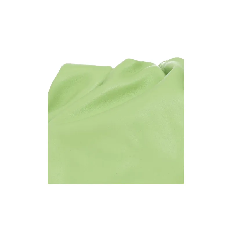 Bottega Veneta POUCH Cloud Bag Cow Leather Clutch Regular Women's Light Green-4