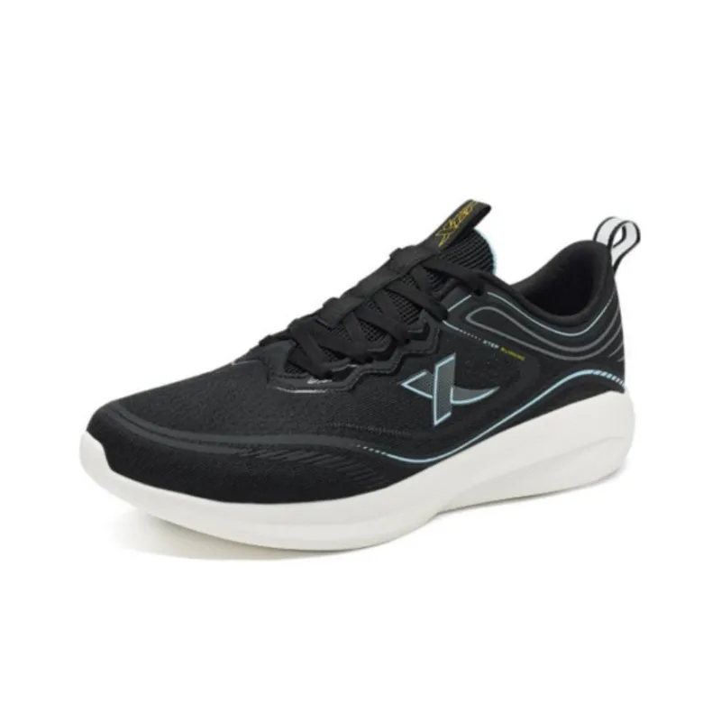 XTEP Lighten 7.0 Shock Absorbers Slip Resistant, Abrasion Resistant, Breathable Low Top Running Shoes Men's Black-1