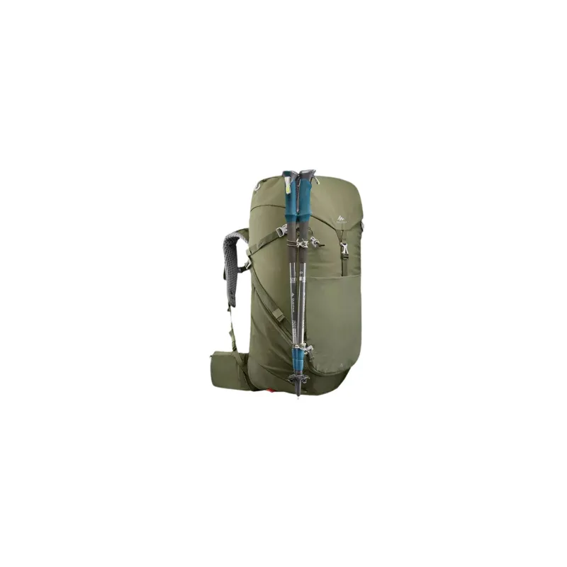 DECATHLON Polyester Outdoor Hiking Mountaineering Bag Backpack Regular Unisex Army Green-1