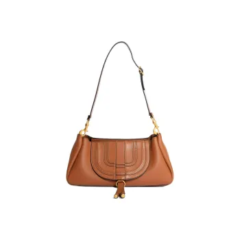 Chloe Calfskin Crossbody Bag Shoulder Bag Women's Brown