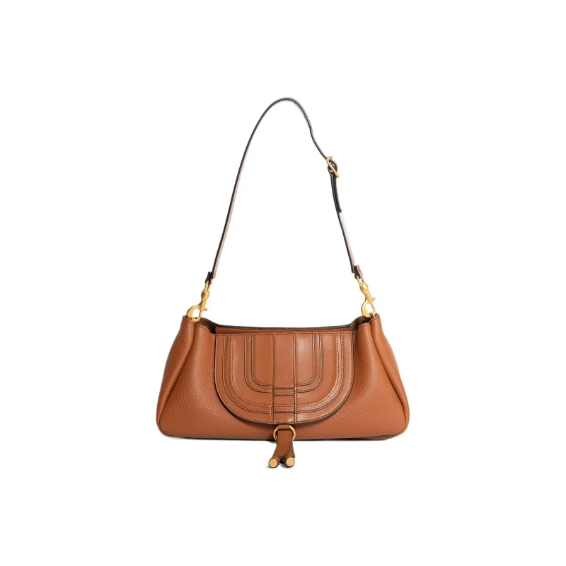 Chloe Calfskin Crossbody Bag Shoulder Bag Women's Brown-0