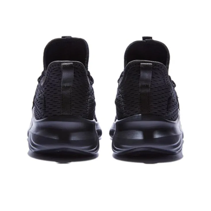 QIAODAN Cushioning Slip Resistant Abrasion Resistant Breathable Low Top Sprint Running Shoes Women's Black-3