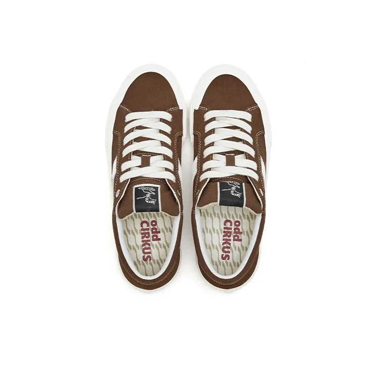 OddCIRKUS Astley Pro Slip Resistant, Abrasion Resistant, And Balanced Low Top Skateboard Shoes Unisex Chestnut Brown-3