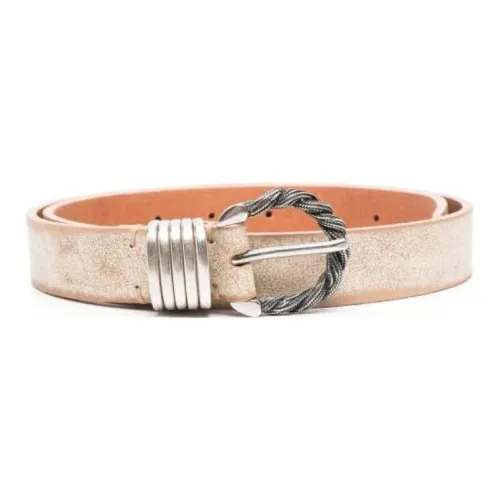 Golden Goose Leather Belts Women's Off White