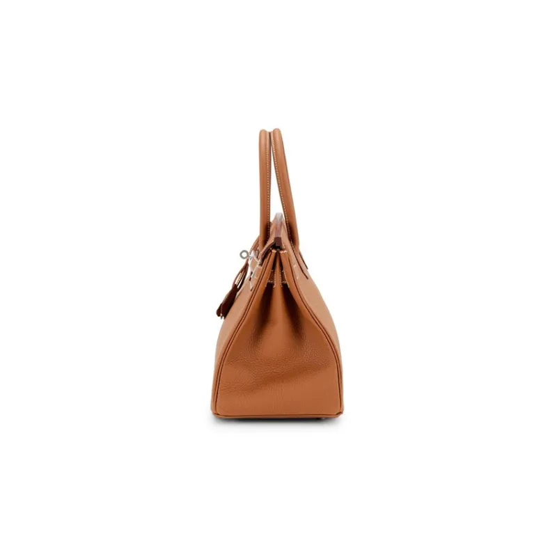 HERMES Birkin Togo Swift Cow Leather 3-in-1 Birkin Bag Handbags 30 Women's Brown Beige-3