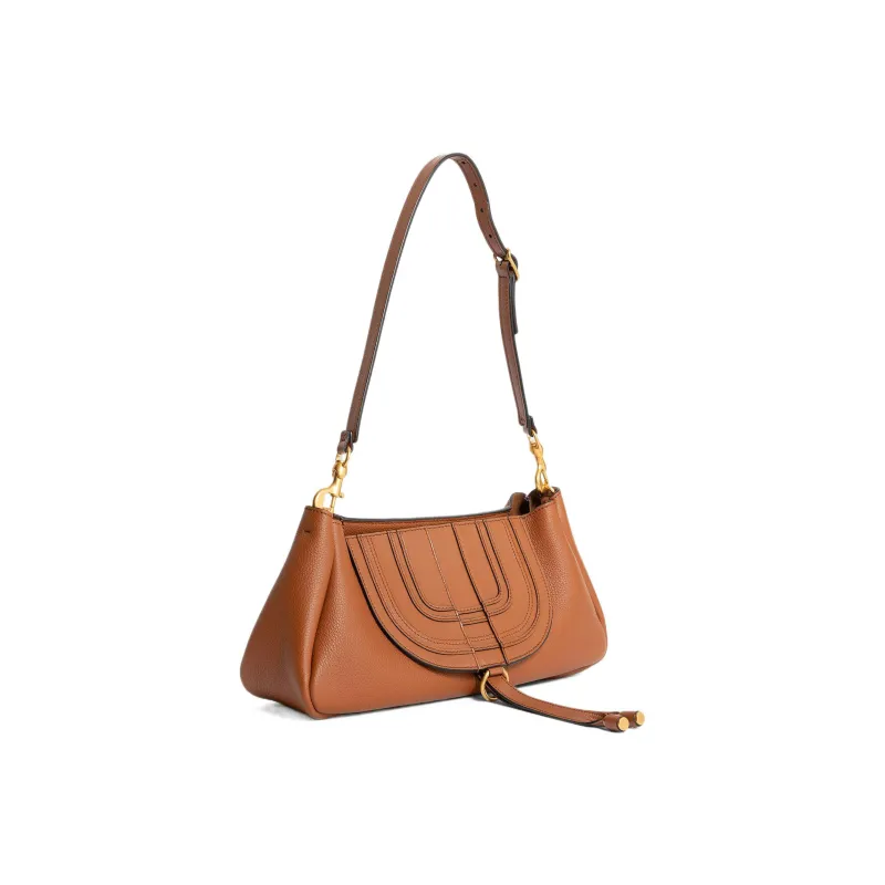 Chloe Calfskin Crossbody Bag Shoulder Bag Women's Brown-1