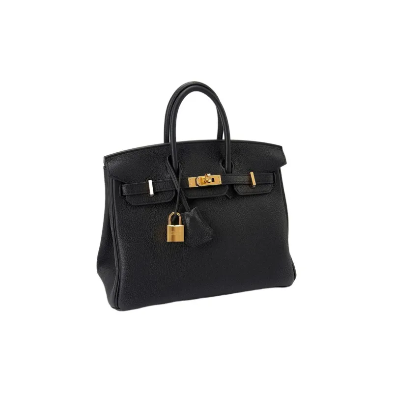 HERMES Birkin Togo Calfskin Birkin Bag Handbag Regular Women's Noir Black-1