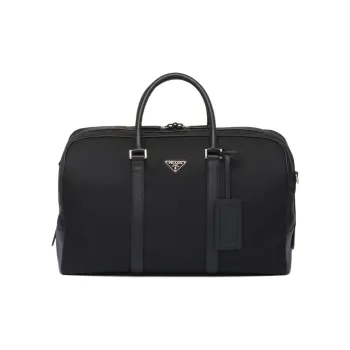 PRADA Re Nylon Fabric With Leather Handbag, Shoulder Bag, Crossbody Bag, Travel Bag Men's