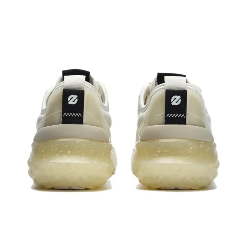 FILA MIXA Dragon Scales Slip Resistant Cushioning Low Top Skateboard Shoes Men's White Yellow-3