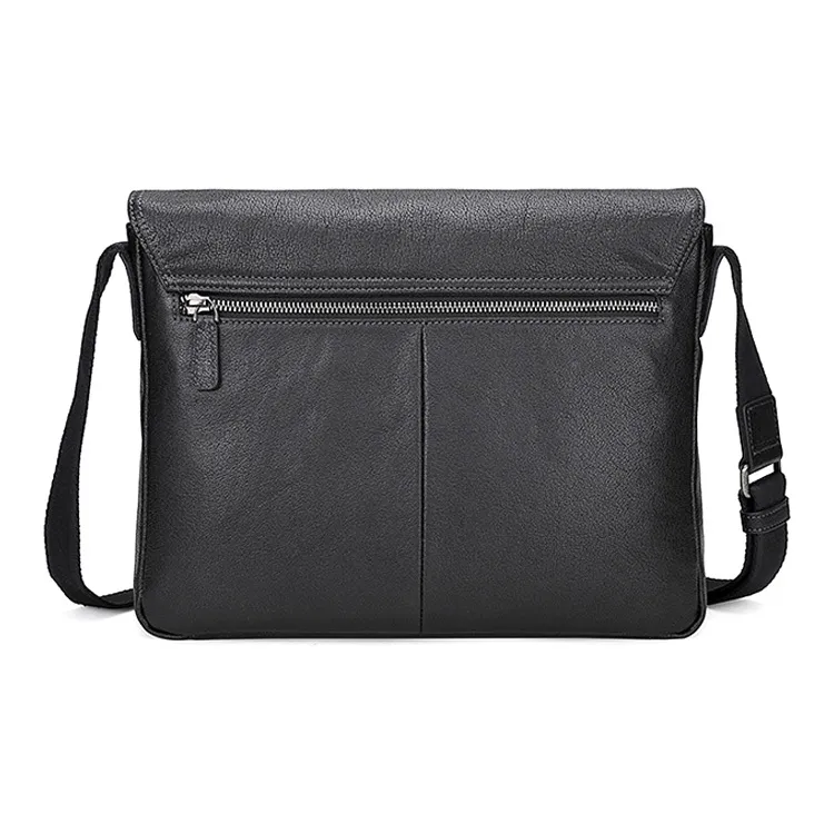 PIERRE CARDIN Soft Leather Backpack Shoulder Bag Medium Size Men's Black-4