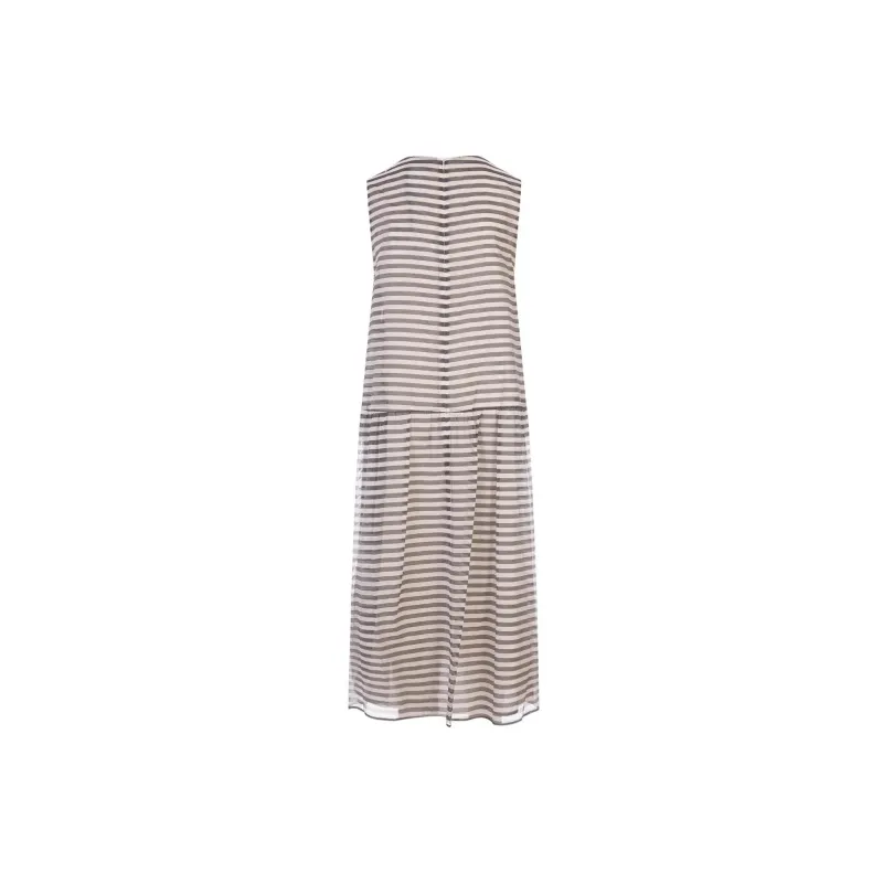 'S MAX MARA Sleeveless Dress Women's Brown-1