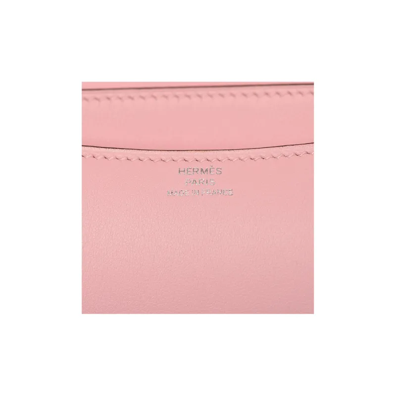 HERMES Constance Goatskin Shoulder Bag Crossbody Bag Mini Women's 3Q Rose Sakura Cherry Blossom Pink-3