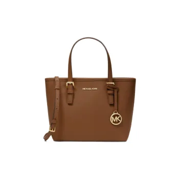 MICHAEL KORS Jet Set Travel Cross-Stitch Leather Tote Bag Shopping Bag Tote Bag Shoulder Bag Women's Brown