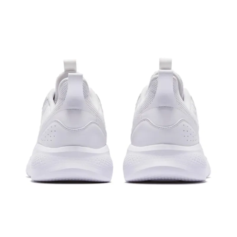 QIAODAN Anti Slip And Wear Resistant Breathable Low Top Running Shoes Men's White-4