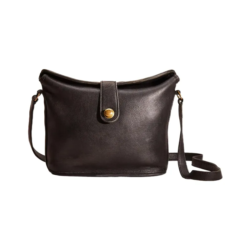 COACH Leather Double Compartment Bag, Crossbody Bag, Shoulder Bag Women's Black-0
