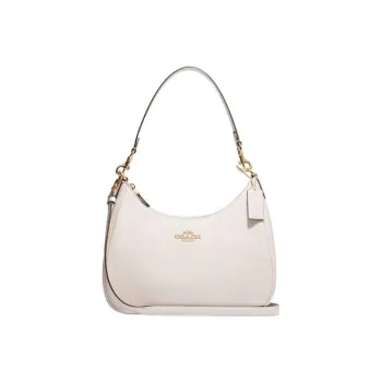 COACH Hobo Cow Leather Crescent Bag, Handbag, Shoulder Bag Women's White
