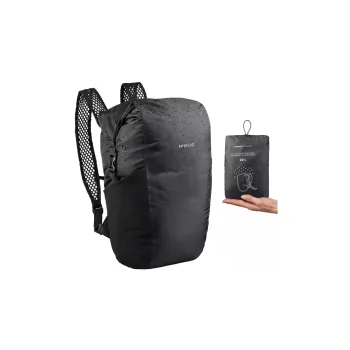 DECATHLON Polyester Backpack Regular Unisex Black